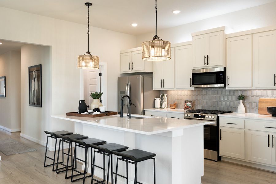 Representative furnished interior of a home built from the Upton by Scott Felder Homes in Crown Ridge Manor, San Antonio (Image 5).