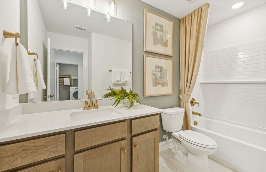 Representative furnished interior of a home built from the San Luis by Pulte Homes in Ribbonwood, Aubrey (Image 22).