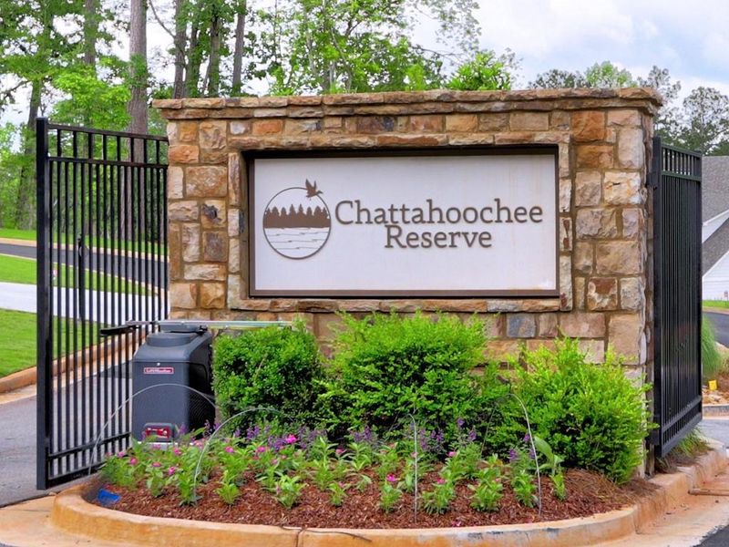 Front exterior of a new home in , Cumming, GA, highlighting curb appeal (Image 20). Front exterior of a new home in , Cumming, GA, highlighting curb appeal (Image 20).