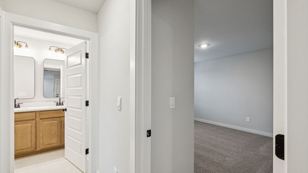 Furnished interior view inside a new home in Reserve at Hickory Ridge, Columbia (Image 14). Furnished interior view inside a new home in Reserve at Hickory Ridge, Columbia (Image 14).