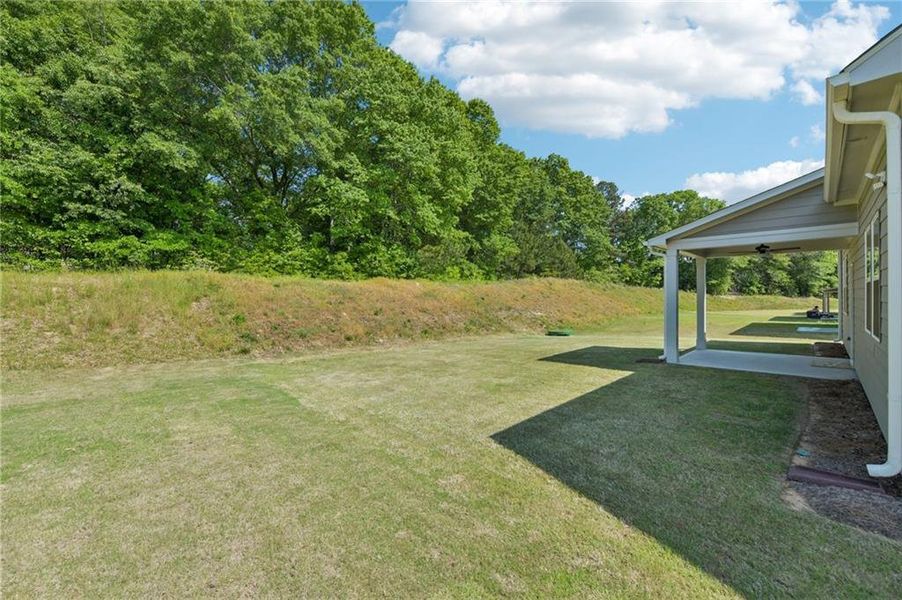 Exterior details and patio area of a home in Windance Lake, Loganville (Image 3).