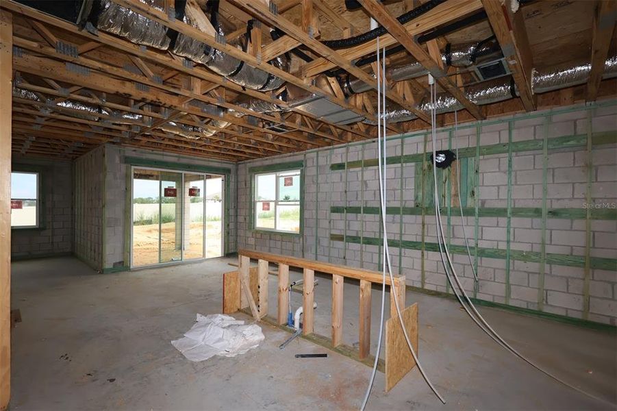 In-progress construction of a new home in Lake Star at Ovation, Winter Garden, FL (Image 15).