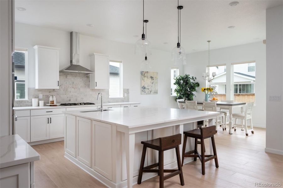 Furnished interior view inside a new home in Trailstone Destination Collection, Arvada (Image 4).
