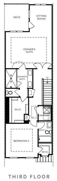 2D floor plan layout of this home in Waterhaven, Cumming, GA (Image 7).