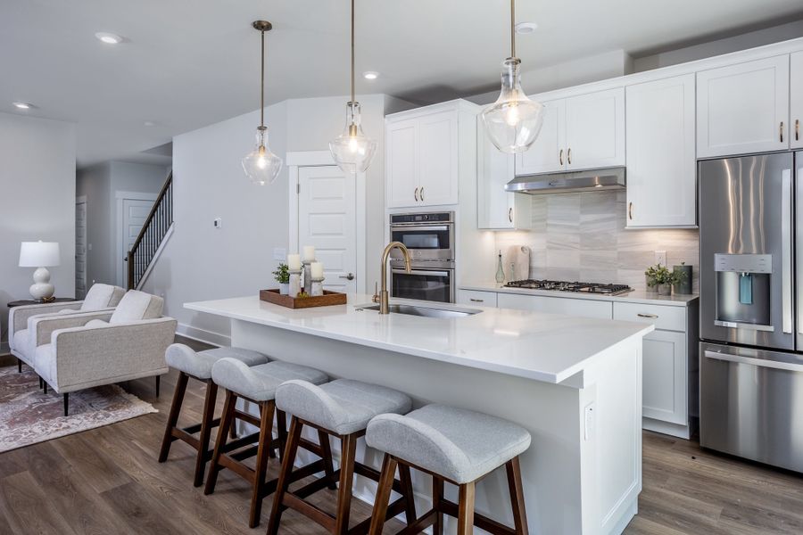 Representative furnished interior of a home built from the Lincoln by Tri Pointe Homes in The Grove at Latta Park, Durham (Image 5).