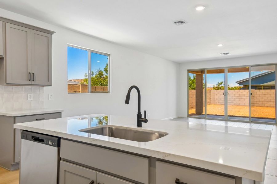 Kitchen and great room