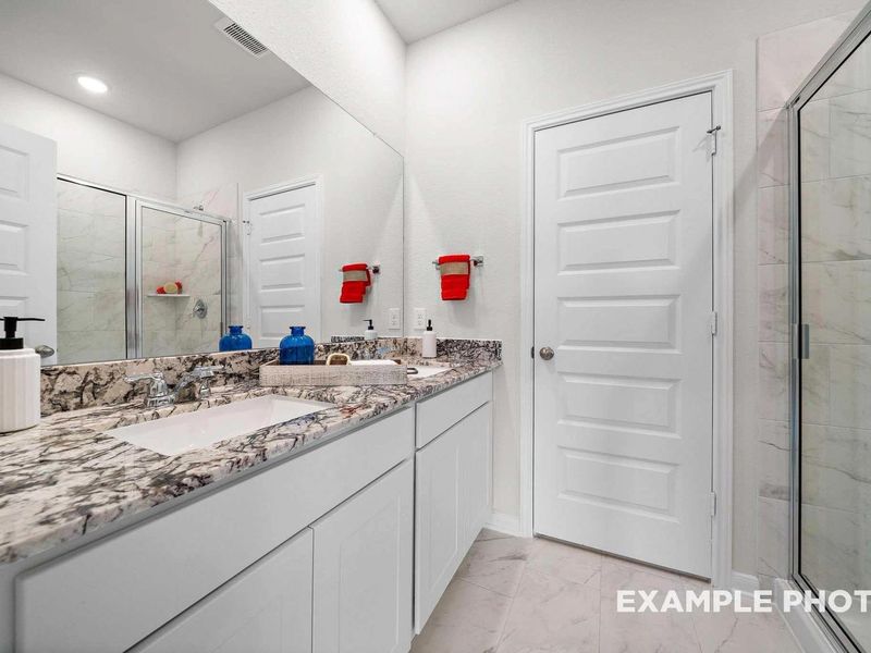 Furnished interior view inside a new home in Caney Creek Place, Conroe (Image 18). Furnished interior view inside a new home in Caney Creek Place, Conroe (Image 18).