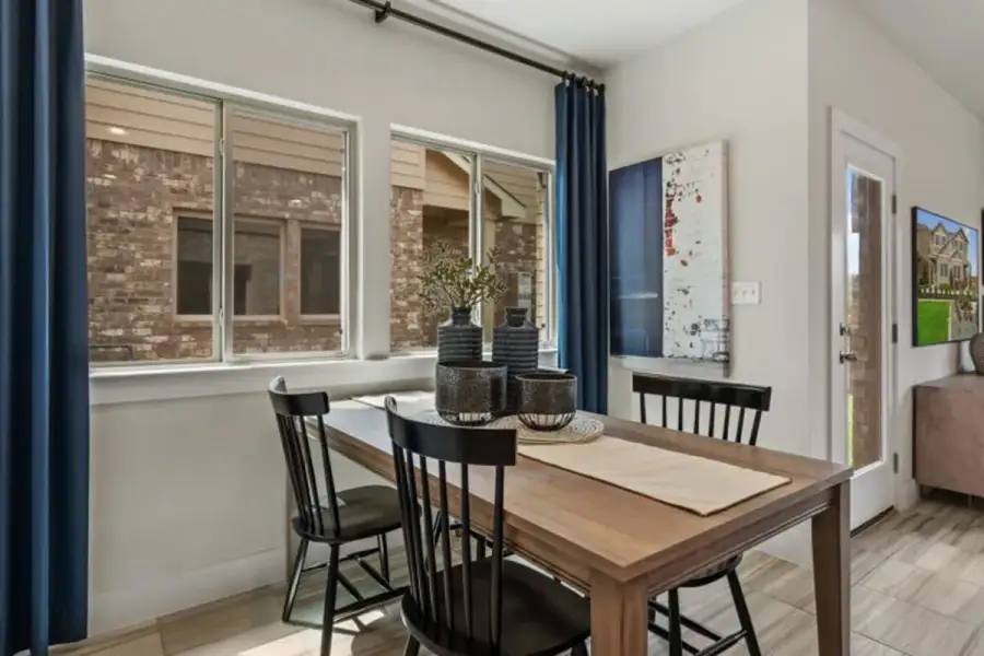 Representative furnished interior of a home built from the Medina by Pacesetter Homes in Saddle Creek Twinhomes, Georgetown (Image 17).