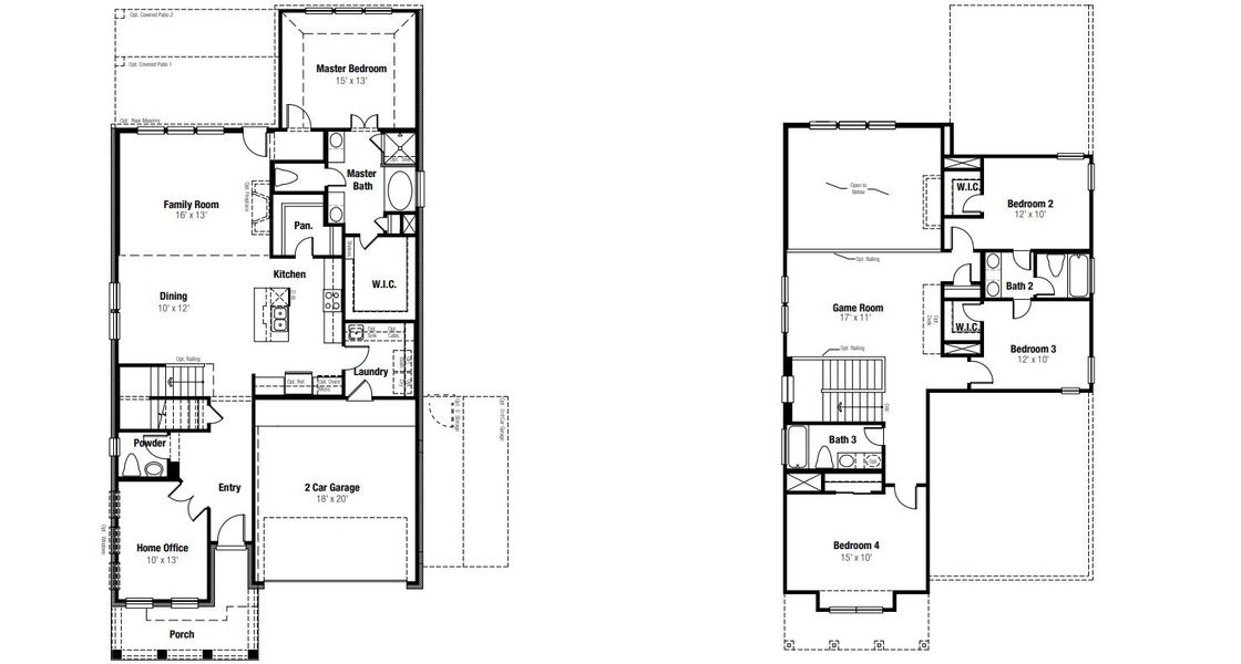 2D floor plan layout for the Quinley by Scott Felder Homes in Mayfair, New Braunfels, TX (Image 3). 2D floor plan layout for the Quinley by Scott Felder Homes in Mayfair, New Braunfels, TX (Image 3).