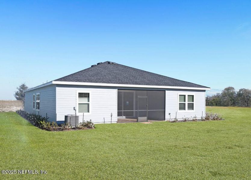 Front exterior of a new home in Edenbrooke at Hyland Trail | 55+: Edenbrooke at Hyland Trail 60s, Green Cove Springs, FL, highlighting curb appeal (Image 17).