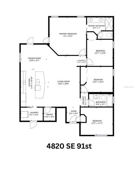 2D floor plan layout of this home in , Ocala, FL (Image 5).
