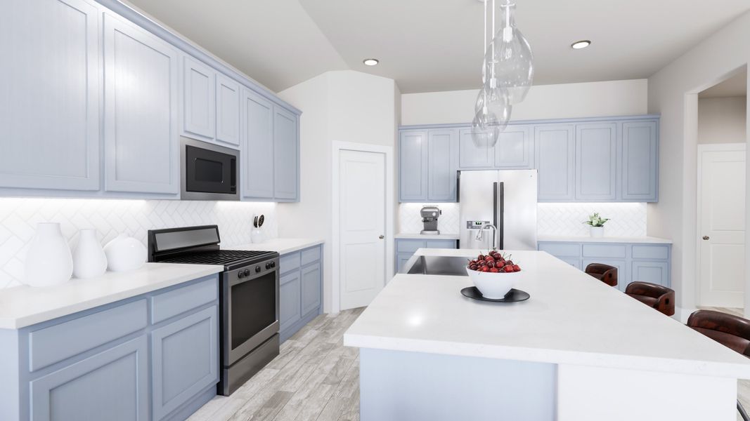 Representative furnished interior of a home built from the Dylan by Tri Pointe Homes in Somerset Park, Rockwall (Image 10).