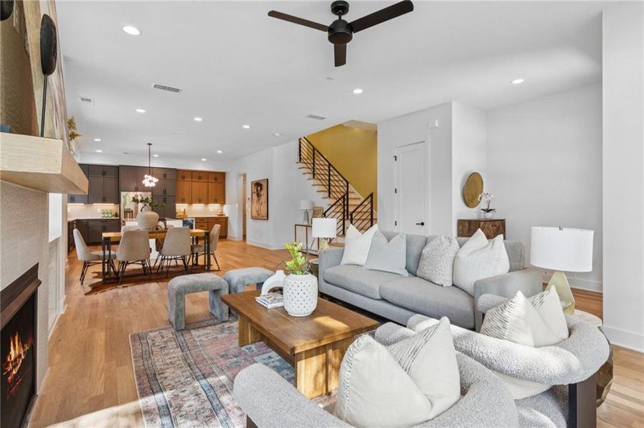 Furnished interior view inside a new home in , Atlanta (Image 37). Furnished interior view inside a new home in , Atlanta (Image 37).