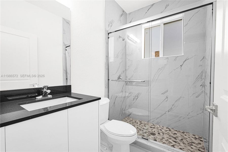 Furnished interior view inside a new home in , Miami (Image 13).