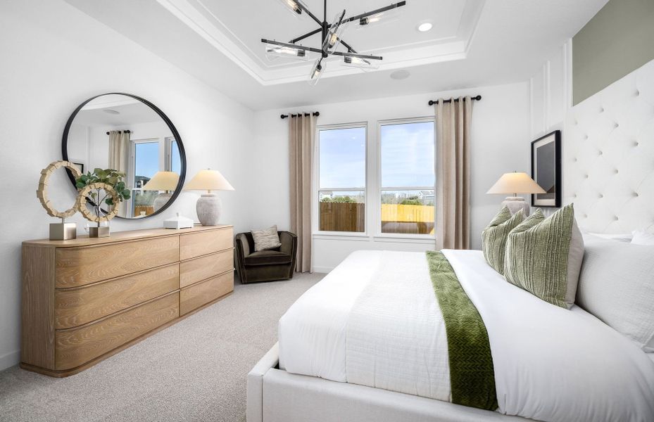 Representative furnished interior of a home built from the Fentress by Pulte Homes in Cameron Place, Austin (Image 17).