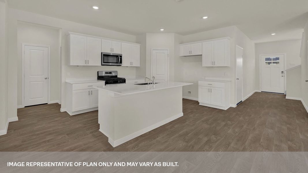 Furnished interior view inside a new home in Paramount, Kyle (Image 3).