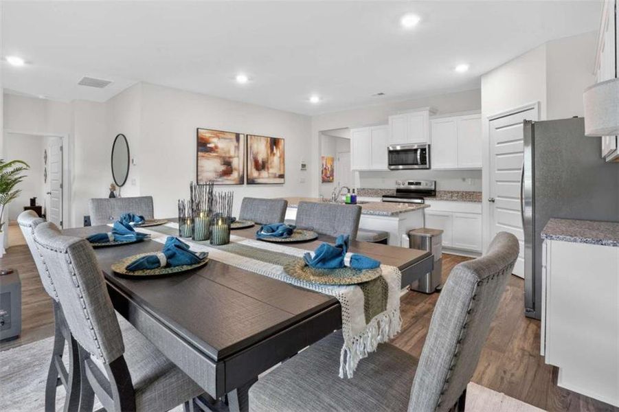 Furnished interior view inside a new home in Champion's Run, Lithonia (Image 6).