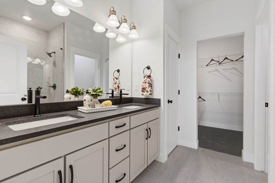 Representative furnished interior of a home built from the The Crestone by Landmark Homes in Northfield at Old Town, Fort Collins (Image 14).
