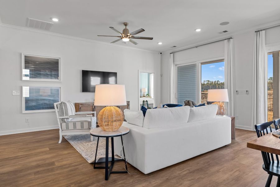 Representative furnished interior of a home built from the The Longboard by Chesapeake Homes in Coastal Club of the Carolinas, Calabash (Image 35).