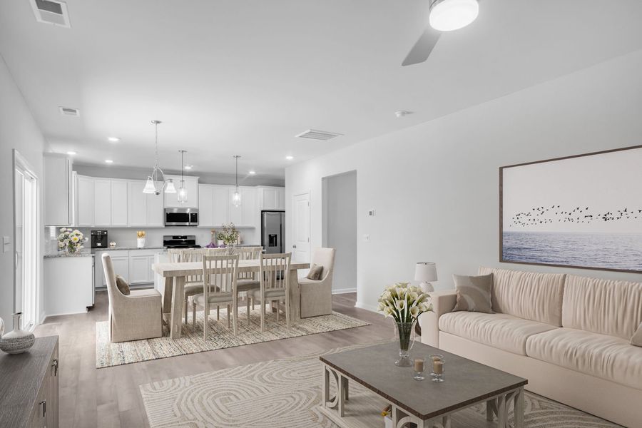 Representative furnished interior of a home built from the The Pinewood by Stanley Martin Homes in Bridgeport Single Family Homes, Greenville (Image 3).