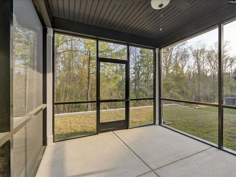Exterior details and patio area of a home in Collins Cove, Chapin (Image 32).