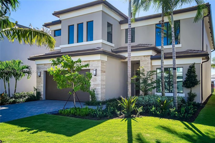 Front exterior of a new home in , Boca Raton, FL, highlighting curb appeal (Image 29).