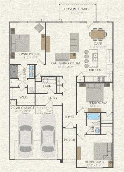 Pulte Homes, Parker floor plan