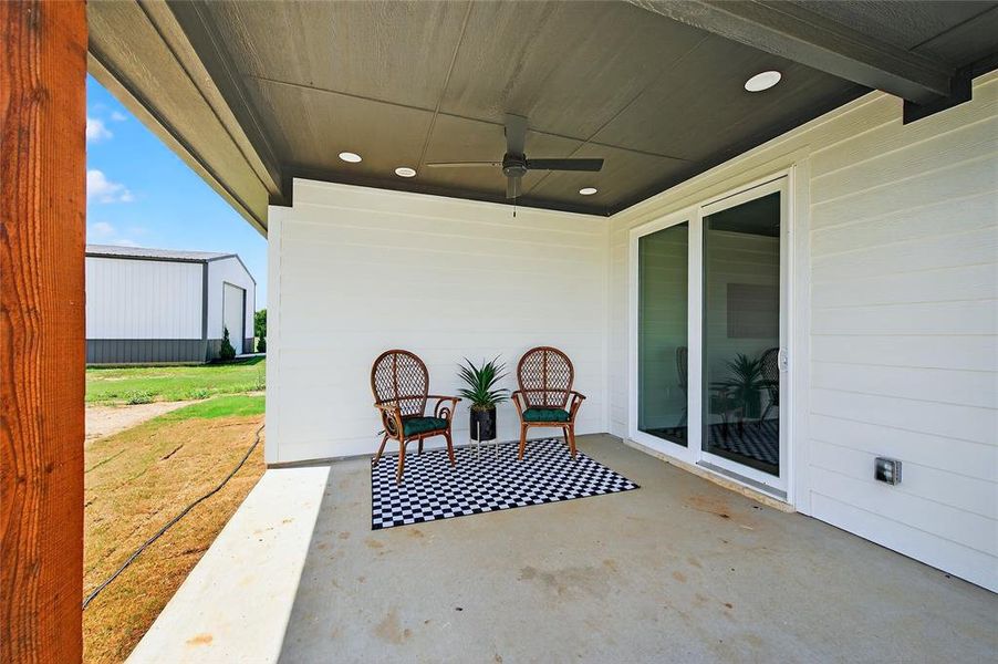 Exterior details and patio area of a home in , Sadler (Image 4). Exterior details and patio area of a home in , Sadler (Image 4).
