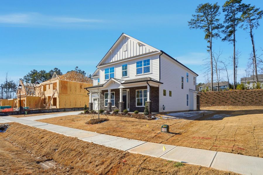 In-progress construction of a new home in Rone Creek, Waxhaw, NC (Image 71).
