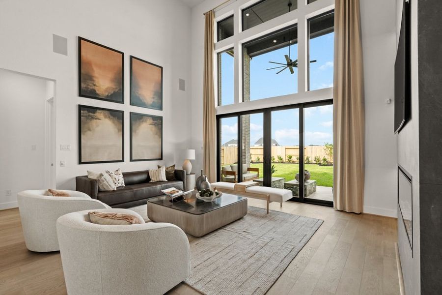 Furnished interior view inside a new home in Legacy Prairie at Katy Court 60', Katy (Image 7).