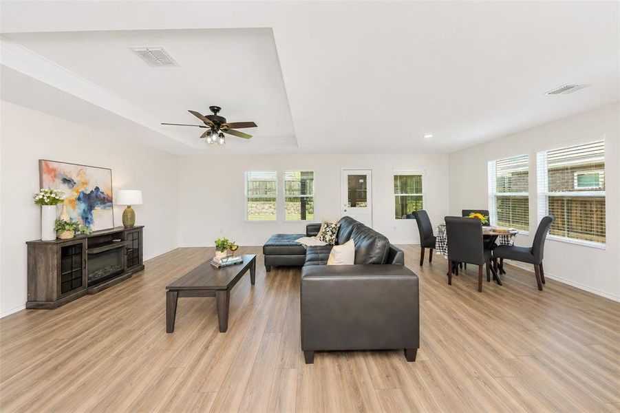 Furnished interior view inside a new home in , Denton (Image 16). Furnished interior view inside a new home in , Denton (Image 16).