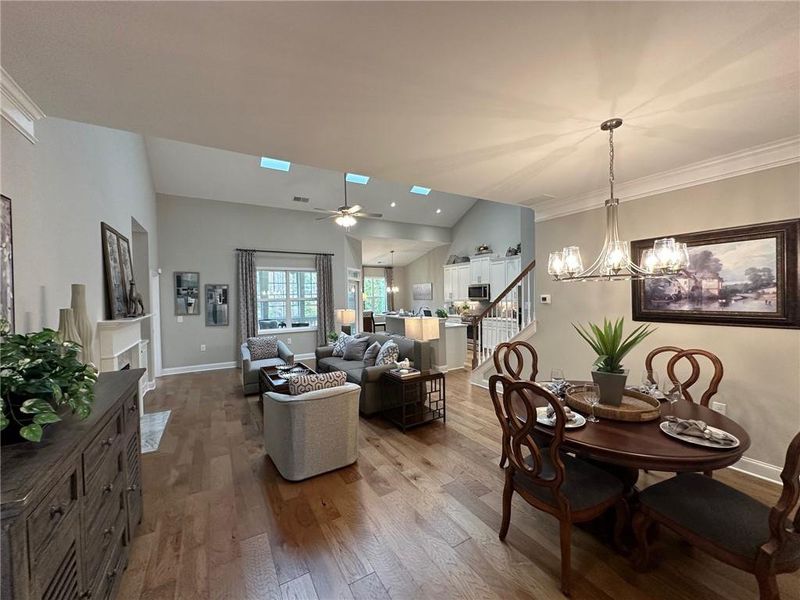 Furnished interior view inside a new home in Orchards of South Forsyth, Cumming (Image 8).