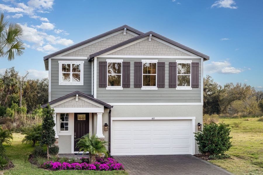 Representative exterior photo of a completed home built from the Brookstone by Mattamy Homes in Sanderling, Palmetto, FL (Image 18). Representative exterior photo of a completed home built from the Brookstone by Mattamy Homes in Sanderling, Palmetto, FL (Image 18).