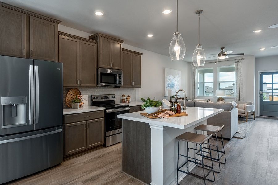 Furnished interior view inside a new home in Longview, Del Valle (Image 7).
