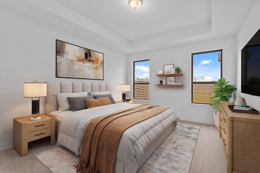 Furnished interior view inside a new home in Austin Point, Richmond (Image 12).