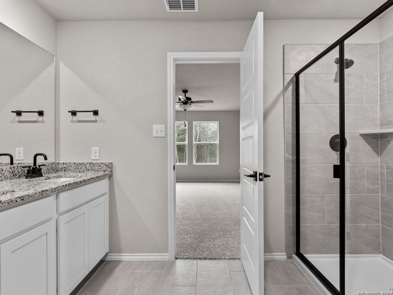 Furnished interior view inside a new home in Royal Crest, San Antonio (Image 10).