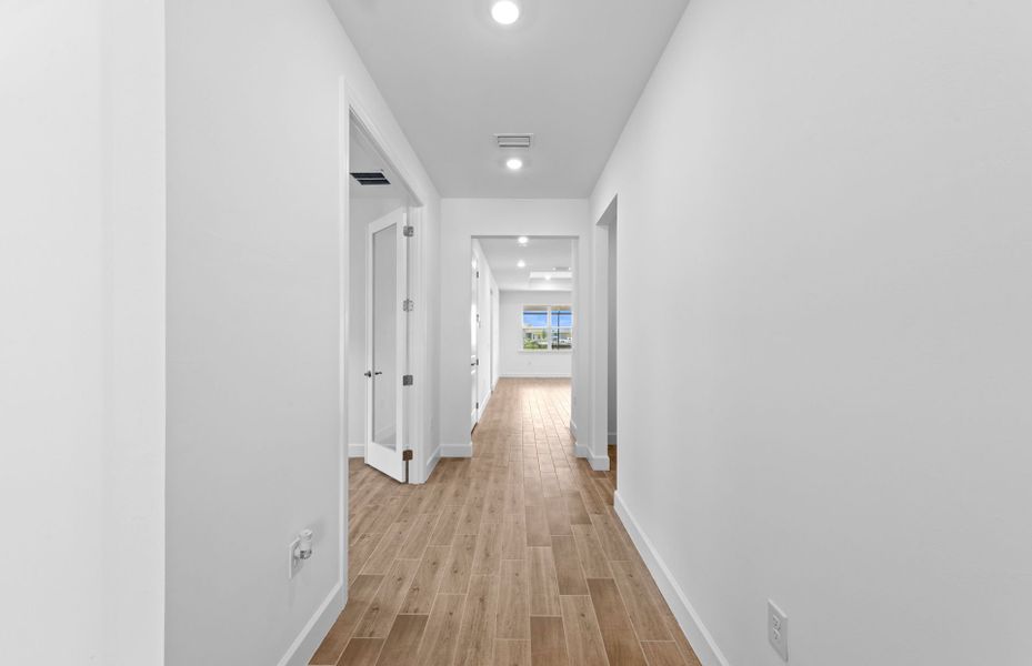Bright and welcoming hallway