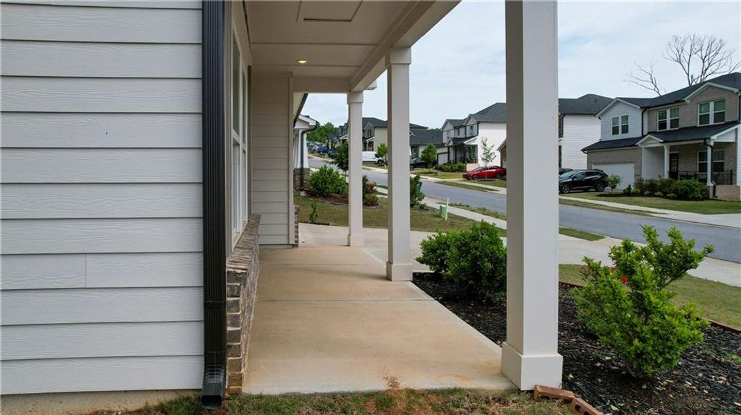 Exterior details and patio area of a home in , Canton (Image 28).