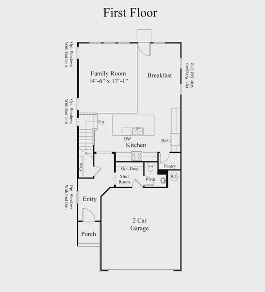 Heron First Floor Townhome Plan