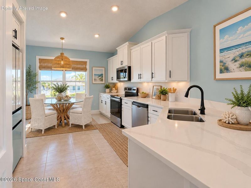 Furnished interior view inside a new home in St. John's Preserve, Palm Bay (Image 8). Furnished interior view inside a new home in St. John's Preserve, Palm Bay (Image 8).