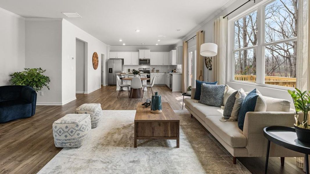 Furnished interior view inside a new home in Lost Creek, Dallas (Image 14).