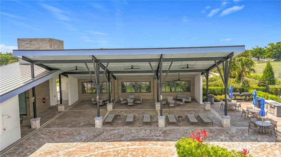 Exterior details and patio area of a home in Windwater, Parrish (Image 23). Exterior details and patio area of a home in Windwater, Parrish (Image 23).
