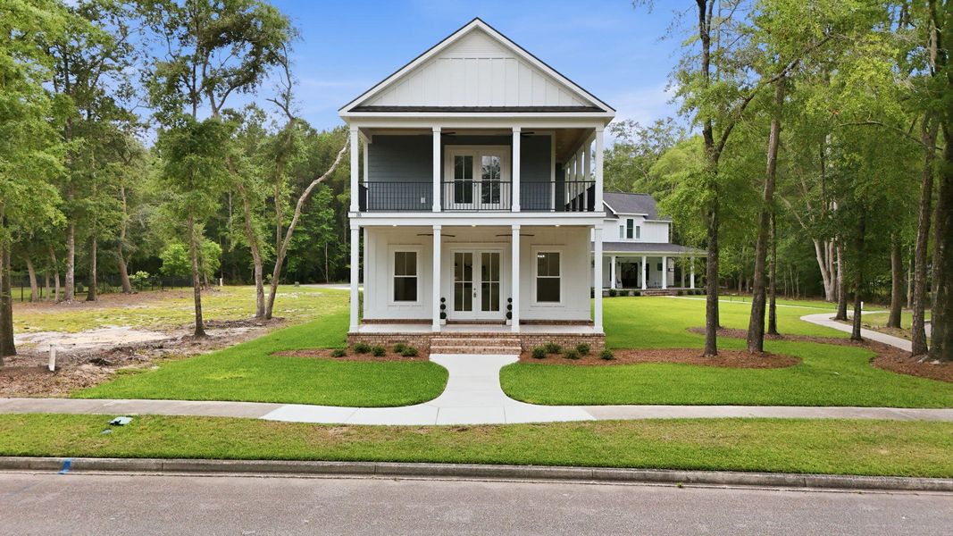 Front exterior of a new home in , Georgetown, SC, highlighting curb appeal (Image 34). Front exterior of a new home in , Georgetown, SC, highlighting curb appeal (Image 34).