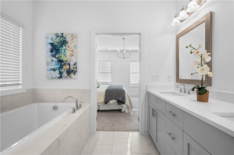 Furnished interior view inside a new home in Brackley Townhomes, Cumming (Image 82). Furnished interior view inside a new home in Brackley Townhomes, Cumming (Image 82).