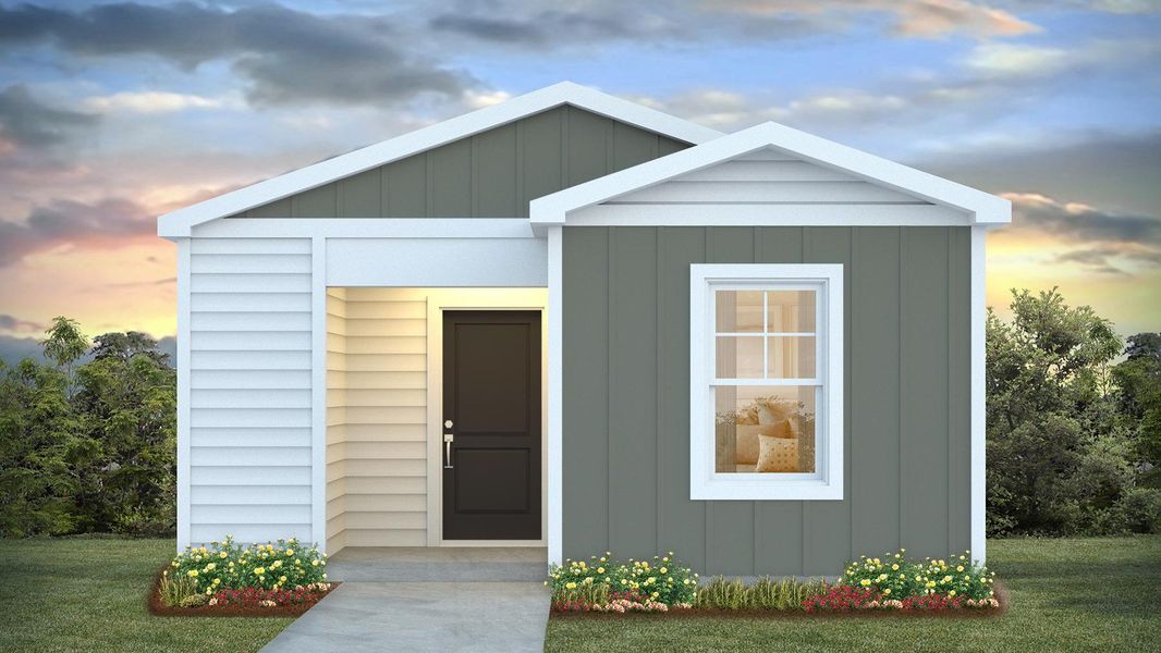 Representative exterior photo of a completed home built from the Hannah by D.R. Horton in The Park at Wilkinson, Orangeburg, SC (Image 19).