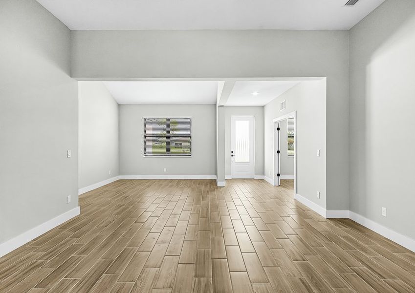 Spacious living room.