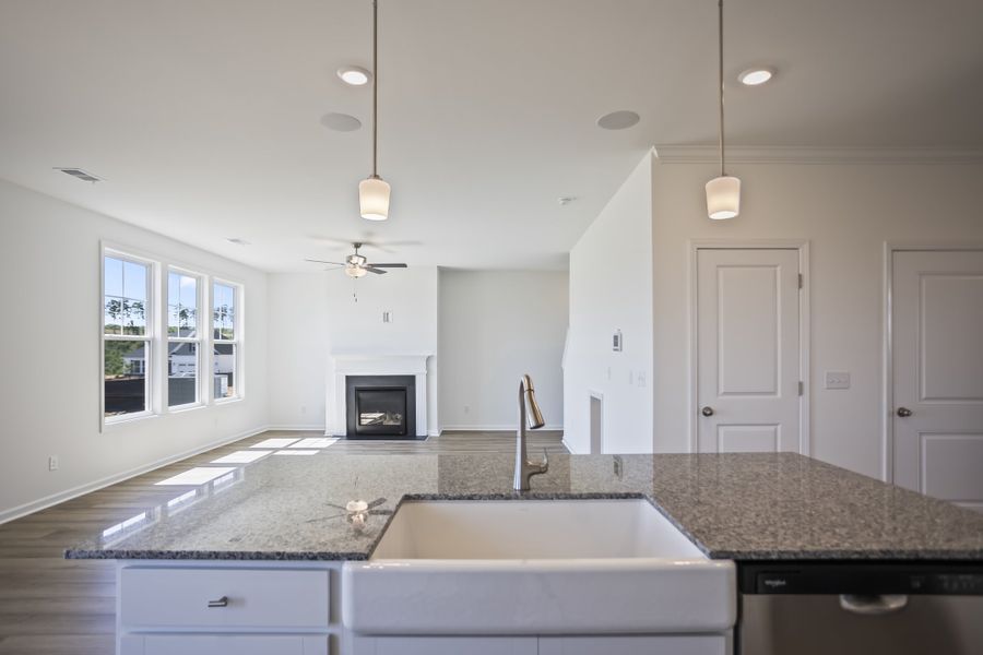Furnished interior view inside a new home in Providence Station at Trolley Run, Aiken (Image 11).