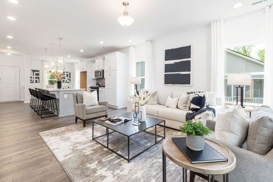 Representative furnished interior of a home built from the Abington by True Homes in Westbrook Falls, Colfax (Image 7).
