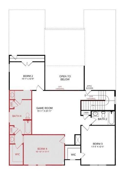 2D floor plan layout of this home in Sunterra, Katy, TX (Image 3).