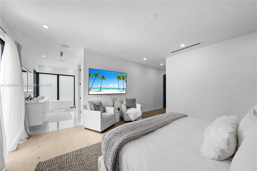 Furnished interior view inside a new home in , Miami (Image 36).